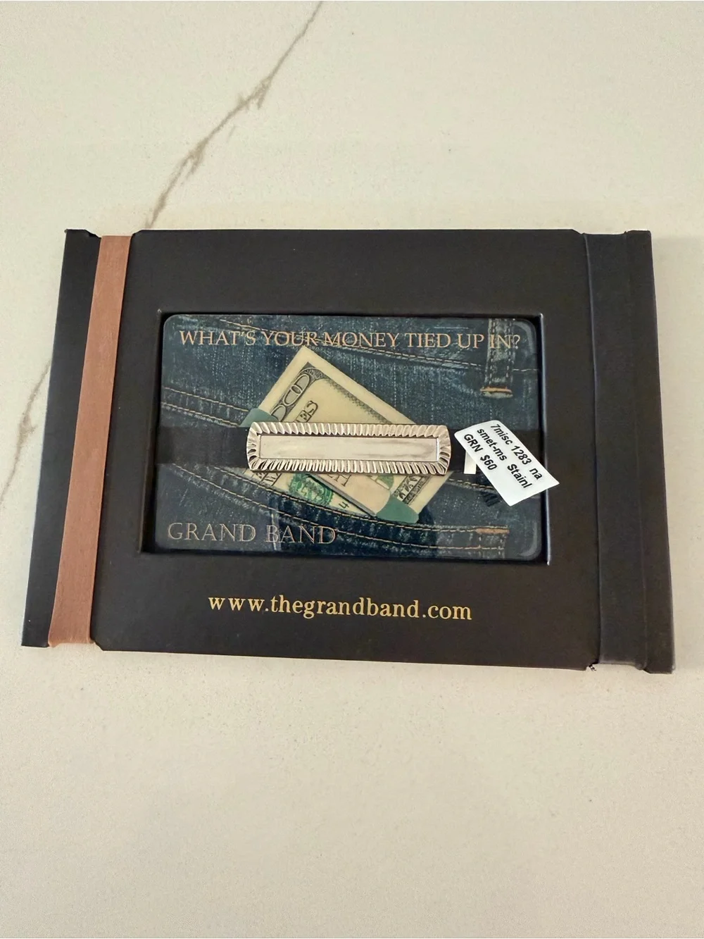 Grand Band Money Clip Card Holder 2 extra straps